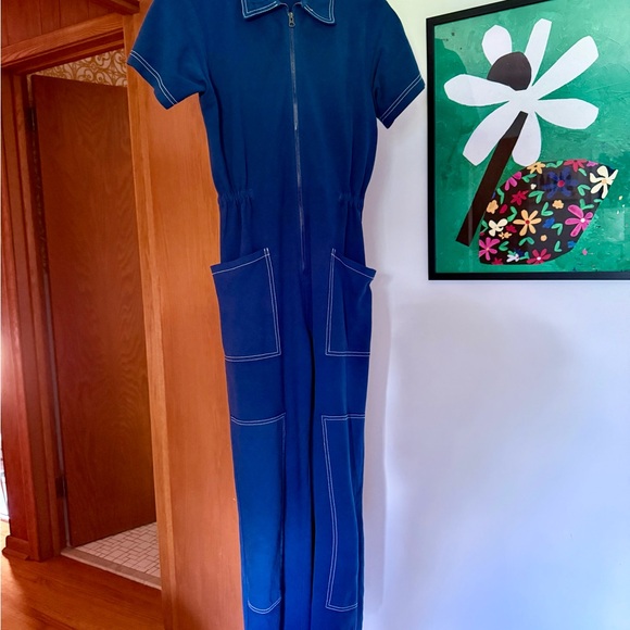 Noble Utility Jumpsuit Navy Contrast Stitch- M - Picture 2 of 5